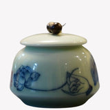 Celadon Lotus Zen Tea Canister
