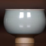Celadon Qing Ci Tall Bottom Tea Cup
