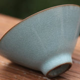 Celadon Tea Cup Geyao Kiln Longquan Qing Ci Fish’s Egg Nest Glaze