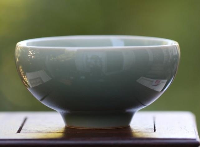 Tea Ware - Celadon Cup Geyao Kiln Longquan Qing Ci Heart Shape MeiMei