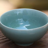 Celadon Tea Cup Geyao Kiln Longquan Qing Ci Heart Shape