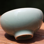Celadon Tea Cup Geyao Kiln Longquan Qing Ci Heart Shape