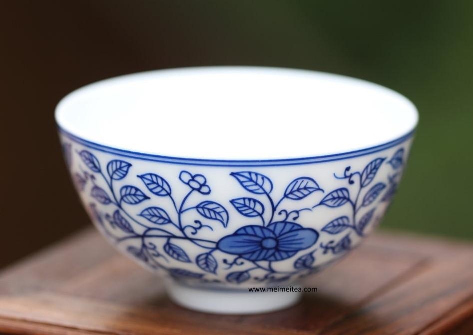 Artisan Jingdezhen Blue and White Porcelain Teacup