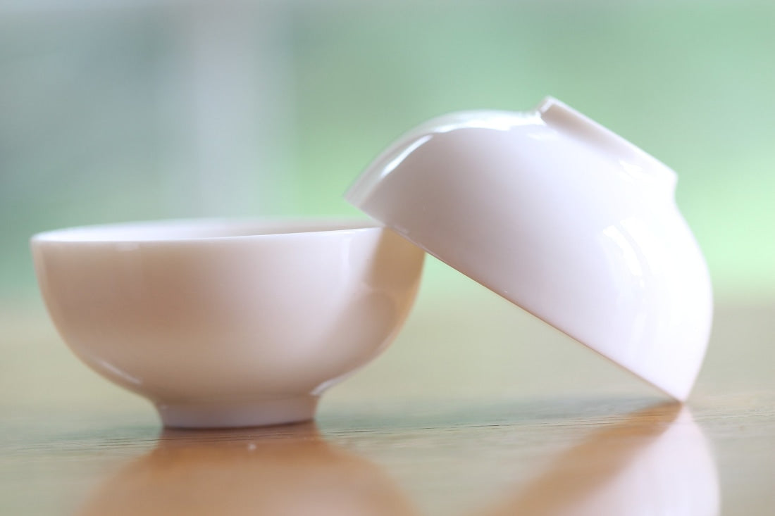 Cream White Porcelain Gongfu Tea Tasting Cup 60ml