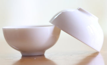 Tea Ware - Cream White Porcelain Gongfu Tasting Cup 60ml MeiMei Fine