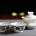 Essential White Porcelain Gaiwan and Gongfu Teacups Set