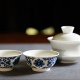 Essential White Porcelain Gaiwan and Gongfu Teacups Set