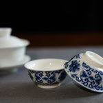 Essential White Porcelain Gaiwan and Gongfu Teacups Set