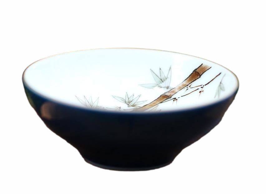 Jingdezhen Porcelain Teacup Deep Blue Glaze
