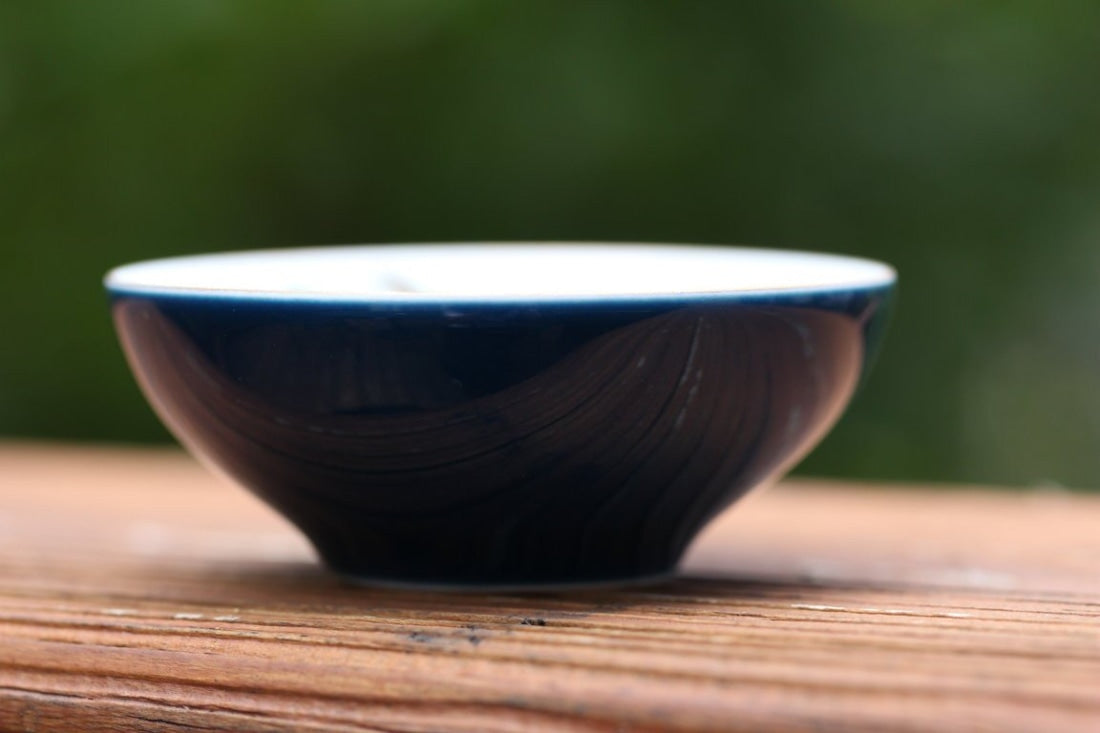 Jingdezhen Porcelain Teacup Deep Blue Glaze