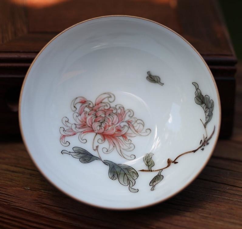 Jingdezhen Porcelain Teacup Deep Blue Glaze