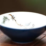 Jingdezhen Porcelain Teacup Deep Blue Glaze