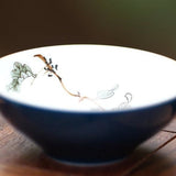 Jingdezhen Porcelain Teacup Deep Blue Glaze