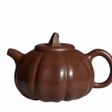 Geniune Yixing Zisha Purple Clay Teapot Classic Pumpkin Aged Lao Zi Ni