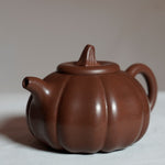 Geniune Yixing Zisha Purple Clay Teapot Classic Pumpkin Aged Lao Zi Ni