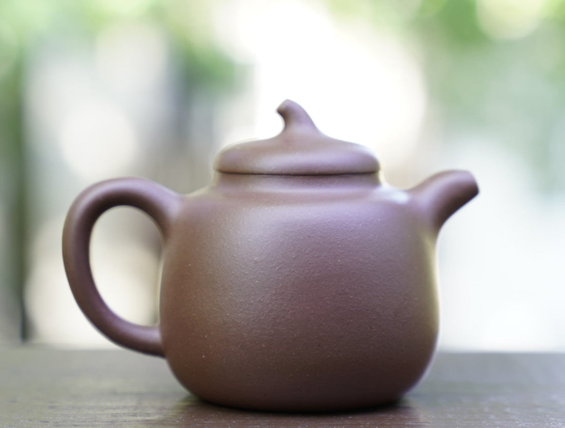 Genuine Yixing Zisha Purple Clay Teapot Eggplant Stem Qie Duan
