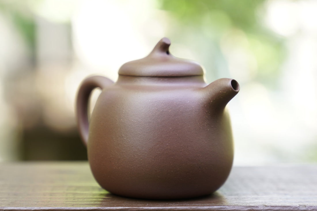 Genuine Yixing Zisha Purple Clay Teapot Eggplant Stem Qie Duan