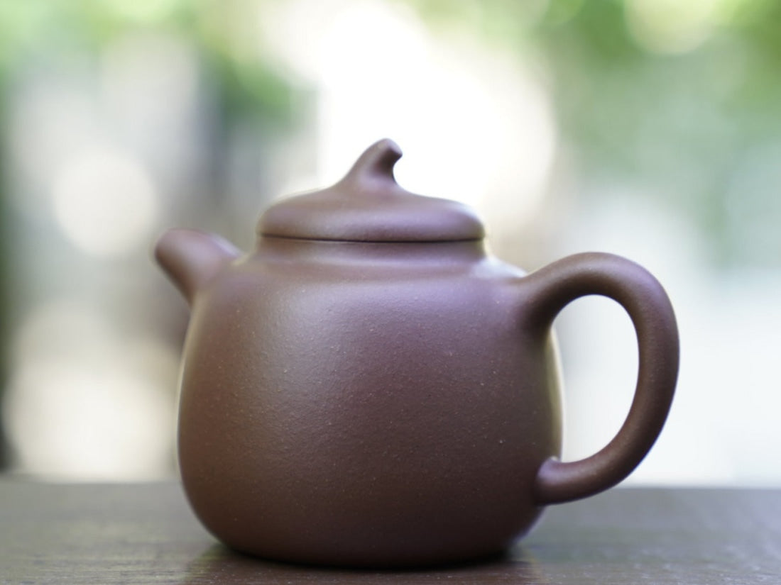 Genuine Yixing Zisha Purple Clay Teapot Eggplant Stem Qie Duan