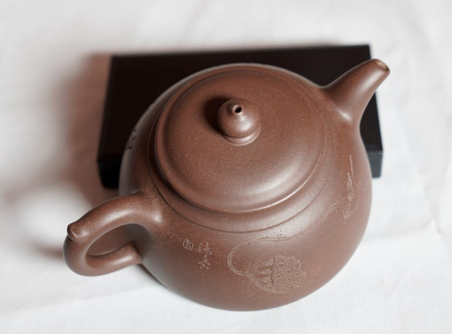 Tea Ware - Genuine Yixing Zisha Teapot Handcrafted - Classic Half