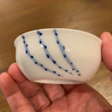 Jindezhen Blue and White Porcelain Fish and Lotus Tea Cup
