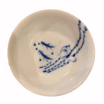 Jindezhen Blue and White Porcelain Fish and Lotus Tea Cup
