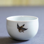 Jingdezhen Antique Porcelain Teacup Artisan Enamel Flying Goose