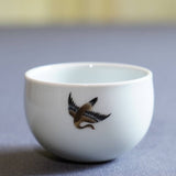 Jingdezhen Antique Porcelain Teacup Artisan Enamel Flying Goose
