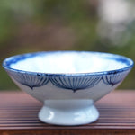 Jingdezhen Artisan Porcelain Teacup Bow Hat Motif Handmade