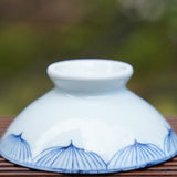 Jingdezhen Artisan Porcelain Teacup Bow Hat Motif Handmade