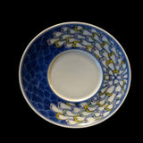 Jingdezhen Artisan Doucai Porcelain Peacock Feather Gaiwan Set