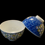 Jingdezhen Artisan Doucai Porcelain Peacock Feather Gaiwan Set
