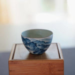 Jingdezhen Antique Porcelain Artisan Teacup Mountain Water Elaborate Painting