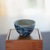 Jingdezhen Antique Porcelain Artisan Teacup Mountain Water Elaborate Painting