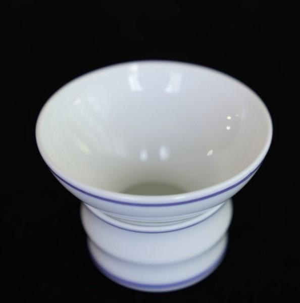 Jingdezhen Blue and White Fine Porcelain Classic Double Line Gaiwan Set