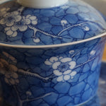 Jingdezhen Blue and White Porcelain Gaiwan Ice Crackle Glaze