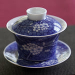 Jingdezhen Blue and White Porcelain Gaiwan Set Cracking Ice Plum Blossom