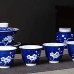 Jingdezhen Blue and White Porcelain Tea Jar Icing Plum Blossom