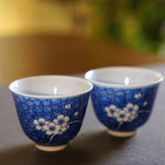 Jingdezhen Blue and White Porcelain Plum Blossom Small Gaiwan