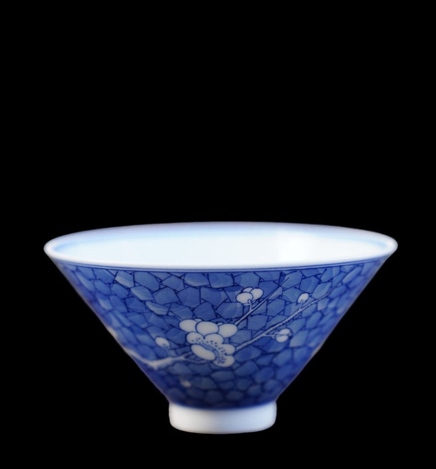 Jingdezhen Blue and White Porcelain Plum Blossom Small Gaiwan