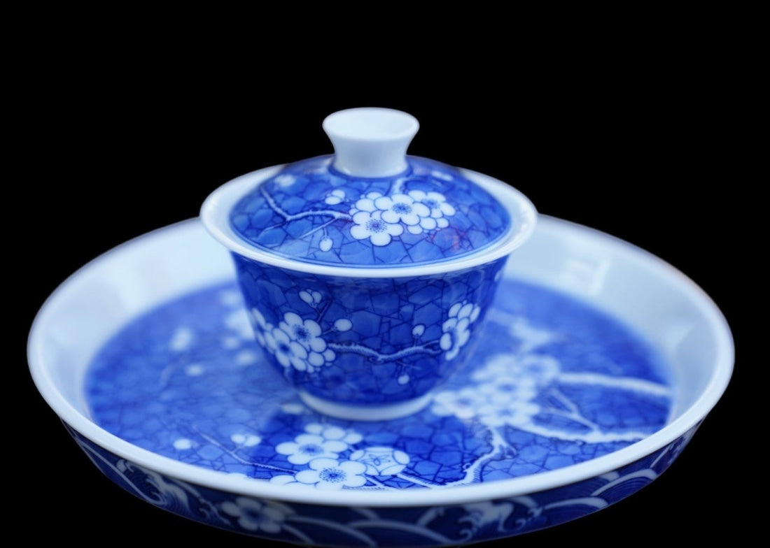 Jingdezhen Blue and White Porcelain Plum Blossom Small Gaiwan