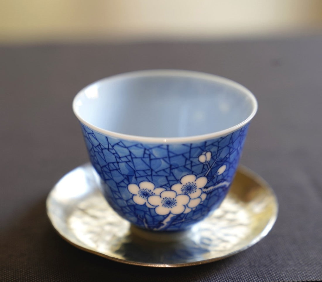 Jingdezhen Blue and White Porcelain Plum Blossom Small Gaiwan