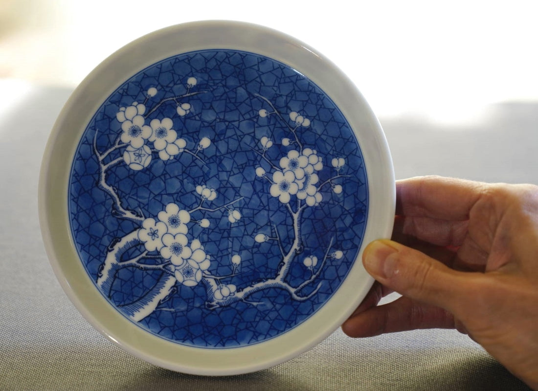 Jingdezhen Blue and White Porcelain Plum Blossom Small Gaiwan