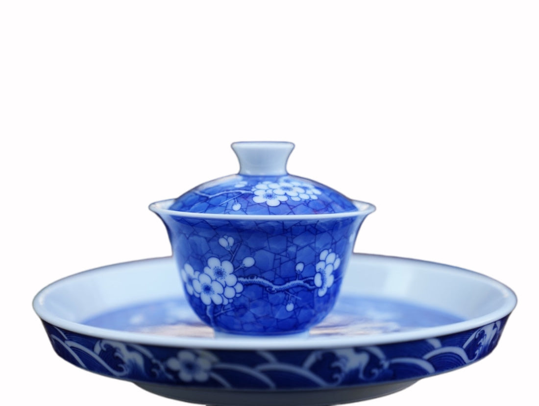 Jingdezhen Blue and White Porcelain Plum Blossom Small Gaiwan