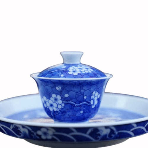 Jingdezhen Blue and White Porcelain Plum Blossom Small Gaiwan