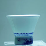 Jingdezhen Porcelain Teacup Miniature Painting Qingming Festival