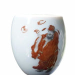 Jingdezhen Porcelain Doucai Egg Tea Cup Zhong Kui