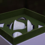 Jingdezhen Sweet White Porcelain Gold Filigree Style Gaiwan and Teacup Set Buddhist Scriptures