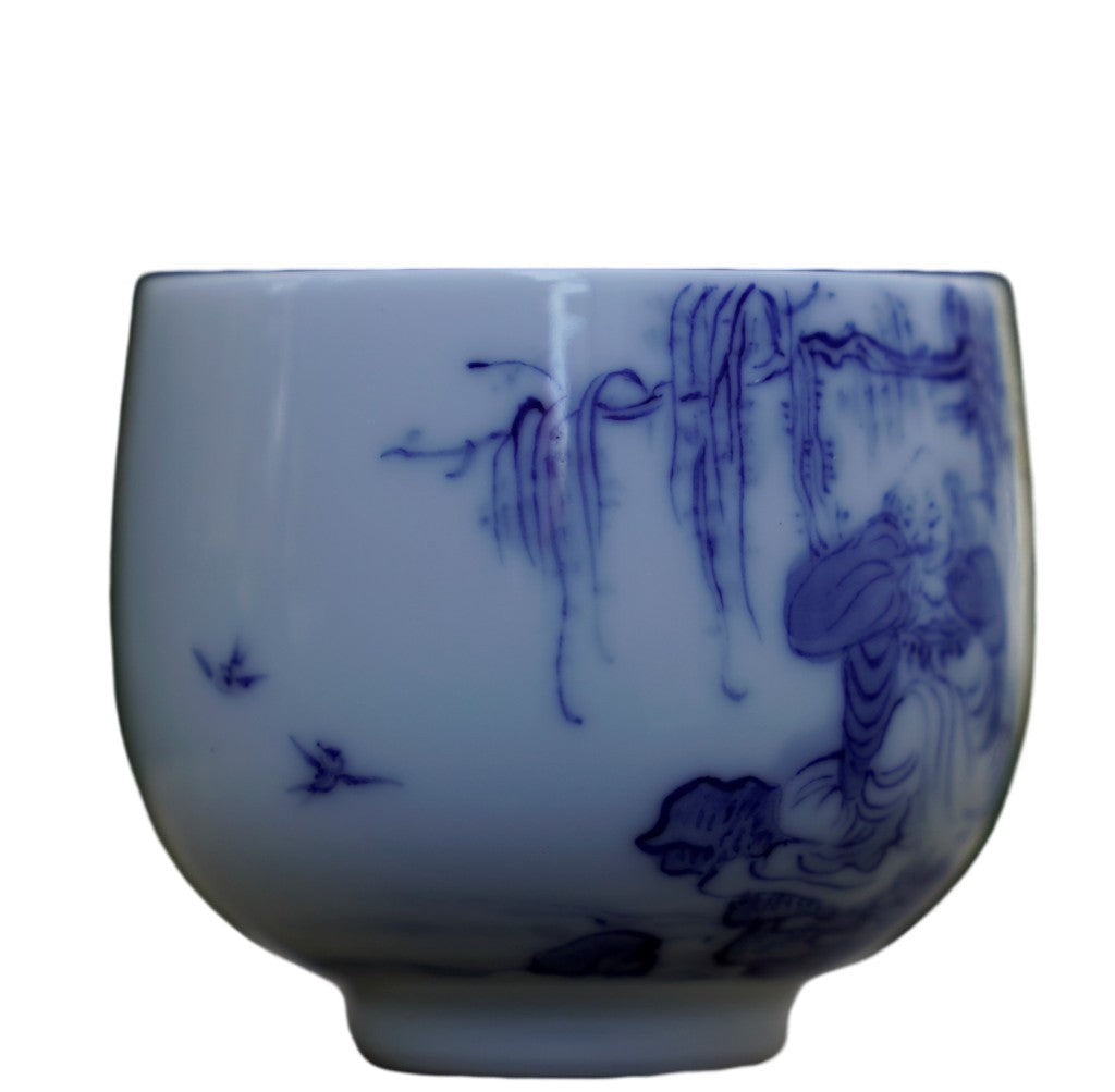 Jingdezhen Treasure White Porcelain Artisan Luohan Zen Tea Cup