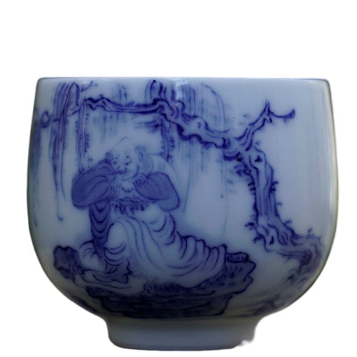 Jingdezhen Treasure White Porcelain Artisan Luohan Zen Tea Cup