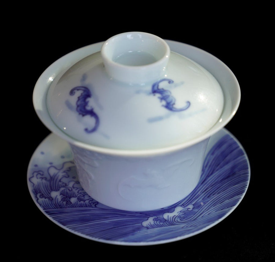Tea Ware - Jingdezhen Treasure Ying Qing Porcelain Artisan Carved